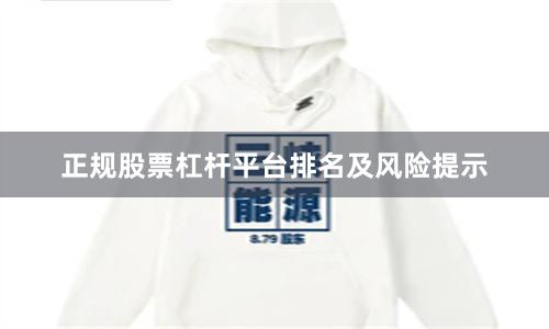 正规股票杠杆平台排名及风险提示