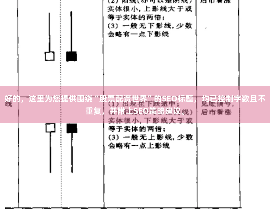 好的，这里为您提供围绕“股票配资世界”的SEO标题，均已控制字数且不重复，并附上SEO策略建议。